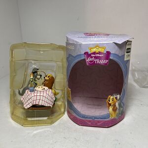 ENESCO Disney's Lady And The Tramp SPAGHETTI DINNER KISS Christmas Ornament RARE